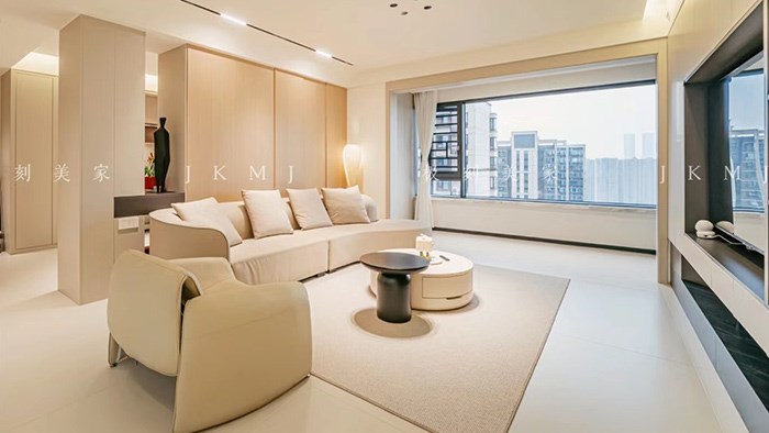 长沙龙湖天宸原著-160m²现代奶油·湖南极刻美家全屋整装