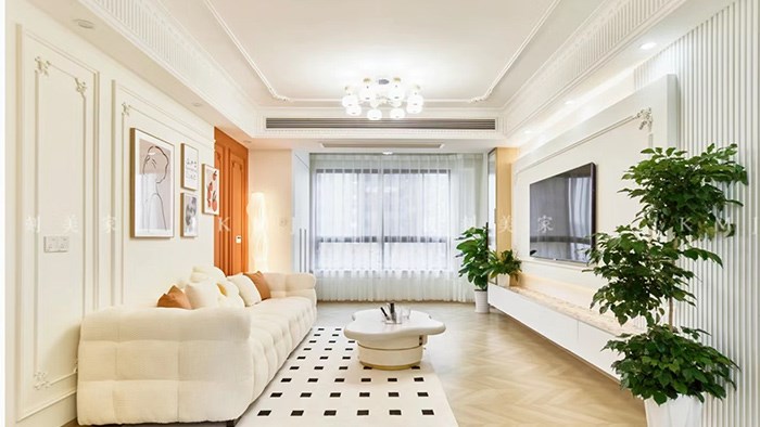 长沙金地三千府-98m²法式奶油·极刻美家全屋整装