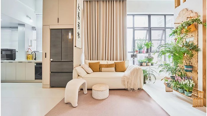 长沙环亚高铁芯城·60㎡现代奶油-极刻美家